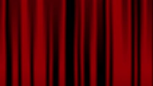 Elegant Red Stage Curtain Opening and Closing