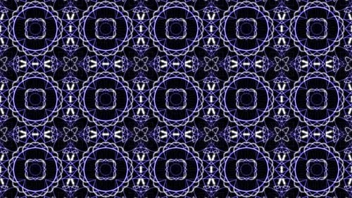 Colorful Neon Line Kaleidoscope VJ Loop V6