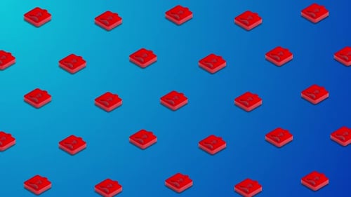 Icones de contact, animation, arrière-plan, boucle V3