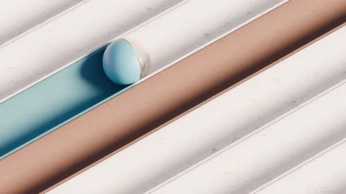 Animação de esferas satisfatórias em loop 3D