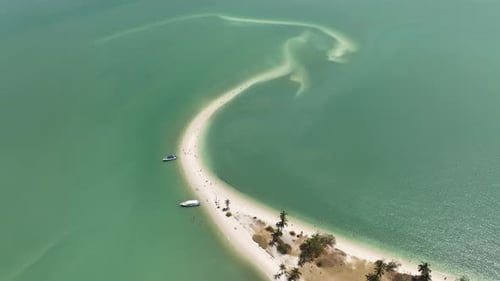 Aerial view of Laem Had Beach in Koh Yao Yai Phang-nga province. amazing sandy beach
