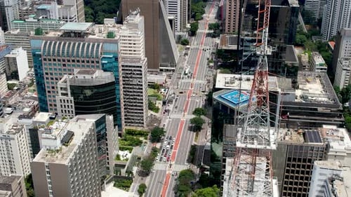 Avenida Paulista em São Paulo, em São Paulo, Brasil.