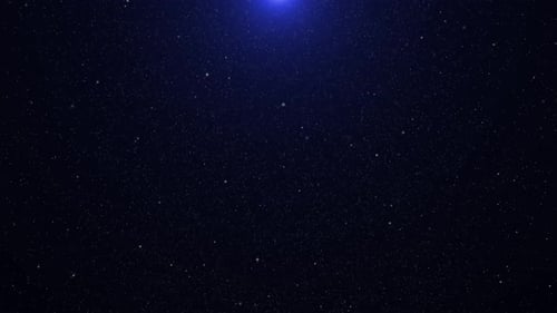 Feixe de luz azul com efeito de partículas de poeira de fumaça, holofote abstrato com partículas voadoras