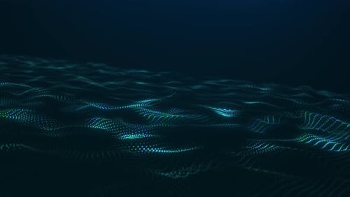 Smooth neon digital waves in futuristic 4K 60FPS seamless motion