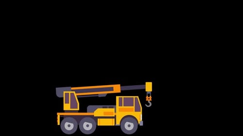 2D Lifting Crane Alpha Channel