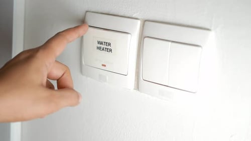 Finger Pushing Light Switch for Water Heater