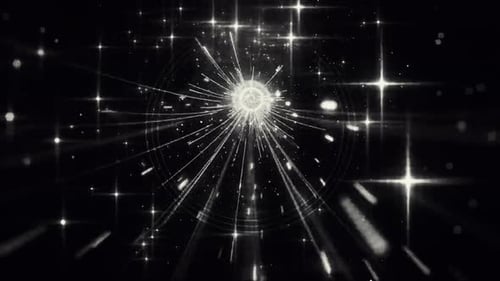 Abstract Star Tunnel Hyperspace Warp Speed Background