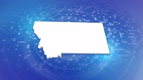 Digital Map Shape Outline and Fill Animation