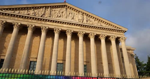 Front de l'Assemblée nationale française, Paris, France