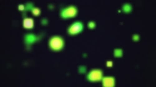 Digital Abstract Background Glowing Pixels Data Green