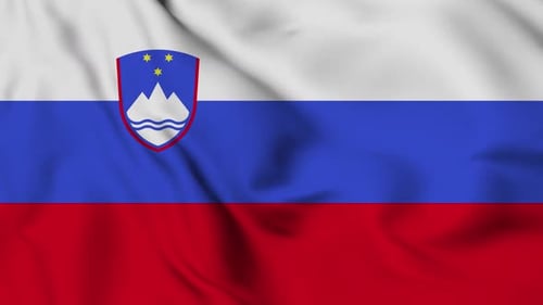 Realistic Waving Slovenia National Flag Animation