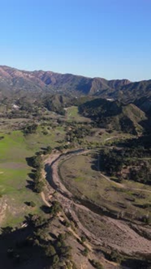 Enjoy Breathtaking Scenic Views of the Beautiful Malibu Hills and the Serene River in California