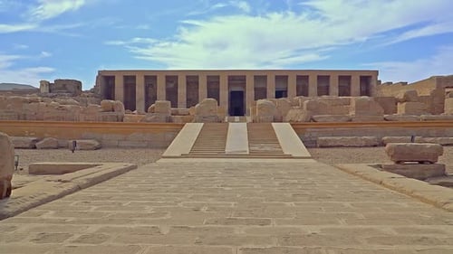 Abydos, Égypte, janvier 2020, Temple de Séthi Ier à