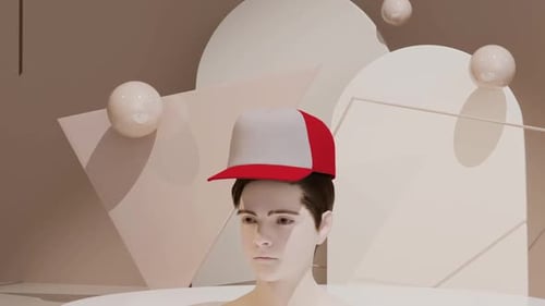 3D Rotating Baseball Cap Mockup for Product Display