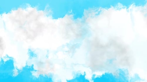 Abstract Cloudscape Background in Blue and White
