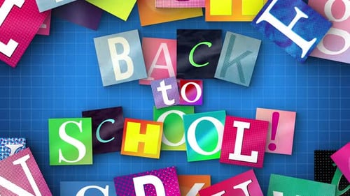 Paper Magazine Letters Back To School Caption