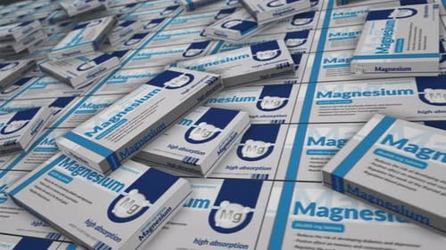 Magnesium tablets pack production loopable seamless