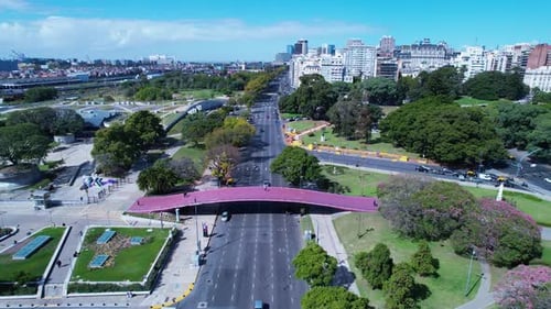 Buenos Aires, Argentina. Paisagem central da cidade histórica do turismo.