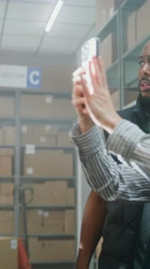 Multiethnic Warehouse Associates Working in Sorting Center of Delivery Service