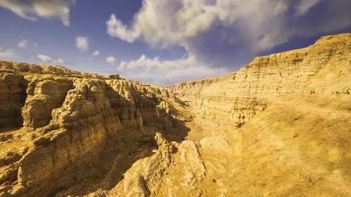 Aerial Perspective Showcasing Canyon Terrain and Geographic Features
