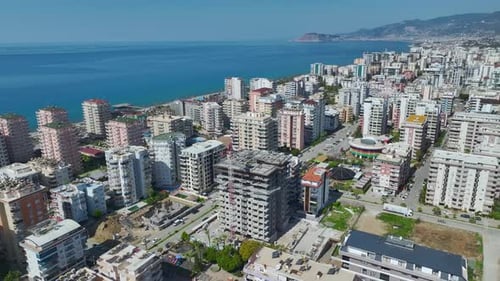 Aerial Video of Residential Tower Build