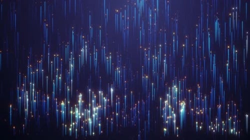 Concept de flux de données volumineux et d'intelligence artificielle.