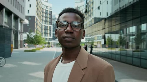 Man Posing in an Urban City Setting