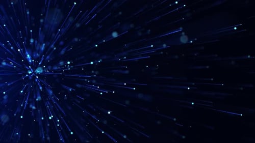 Abstract colorful background with bright neon rays and glowing lines.blue neon lines