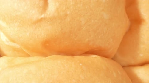 Close Up of Golden Brown Bread Rolls