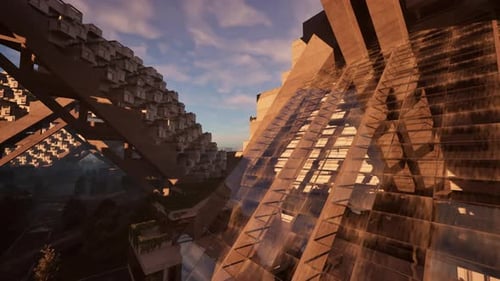 Un edificio enorme con numerosas ventanas