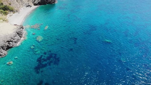 Aerial view of Mediterranean sea