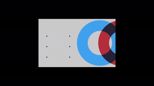 Geneva Collection: Expansion of a sphere in center leading to a gray canvas with conjoined rings on