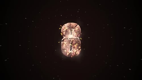 3D-Stein-Countdown-Animationen, Videodesign