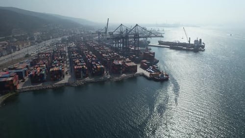 Aerial Container Port and Goods