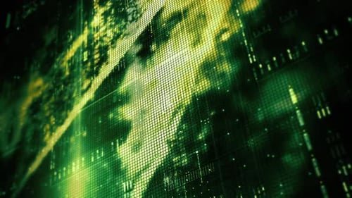 Data Matrix Nexus Fortgeschrittene Simulation Vertikaler Hintergrund 07