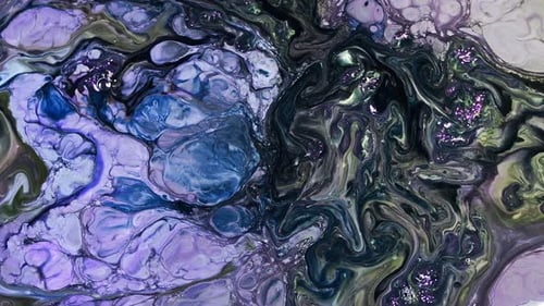 Abstract Paint Ink Spread On Milky Surface 69