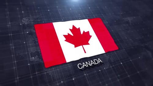 Canada Flag Displaying