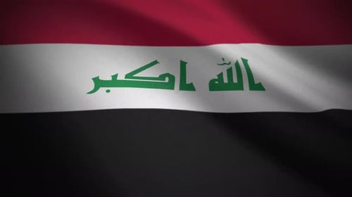 Iraq Flag Cloth Simulation – Motion Graphics