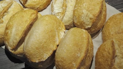 fresh bread top view