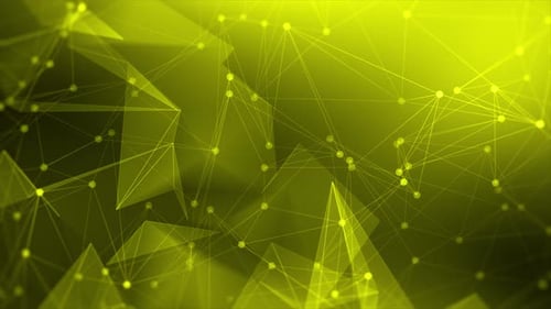 Plexus Technology Digital Background Loop Yellow V6