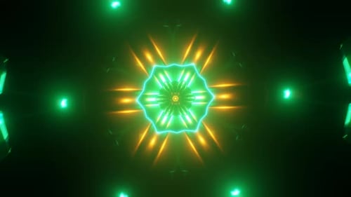 Fondo vívido de VJ futurista y psicodélico