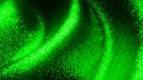 Green Magic Waves Background Loop Animation In 1080Hd