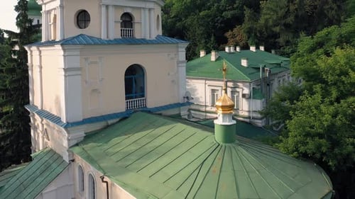 Closeup Ancient Decorative Slavic Orthodox Church