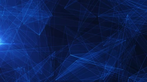 Abstract Blue Plexus Network Connection Background Loop