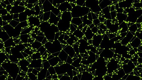 3D animation of the geometric shape of a lattice in space. Alpha Channel.