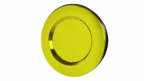 Shiny Golden Circle Rotating Seamless Loop Animation