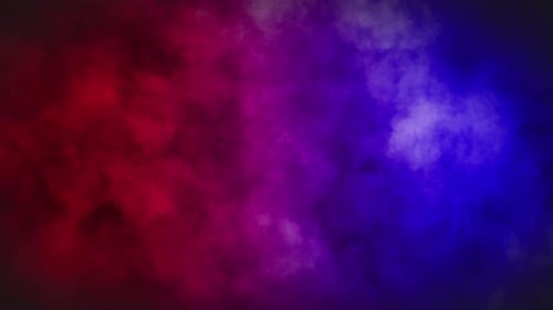 Dynamic Red and Blue Smoke Abstract Fluid Background Loop