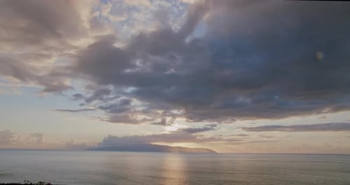 Sunset on the Atlantic Ocean From Tenerife Los Gigantes