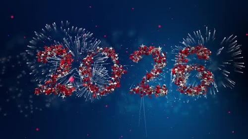 Flying Christmas Ornaments Morph To 2026