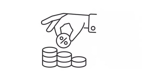 Tax withholding line animation